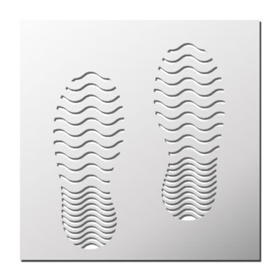 Pochoir Marque de Chaussure