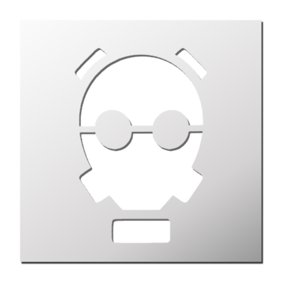 Pochoir Masque à Gaz