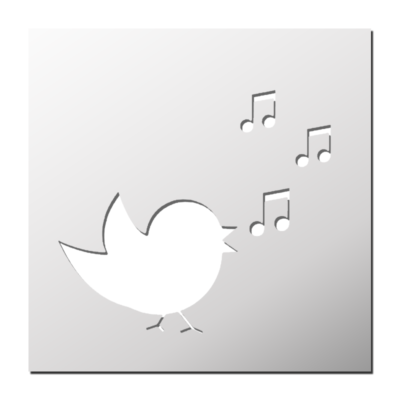 Pochoir Oiseau