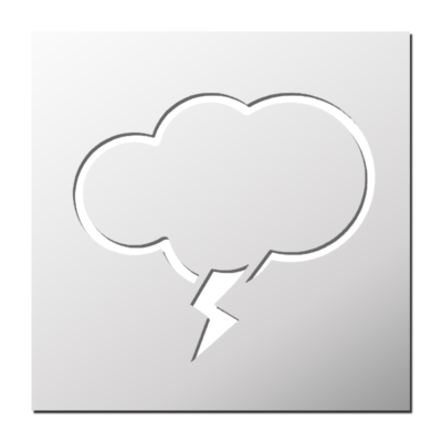 Pochoir Orage