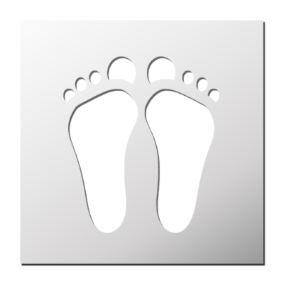 Pochoir Pieds