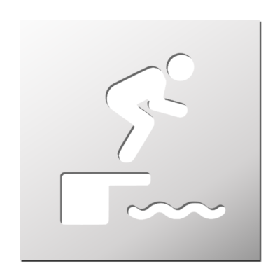 Pochoir Piscine