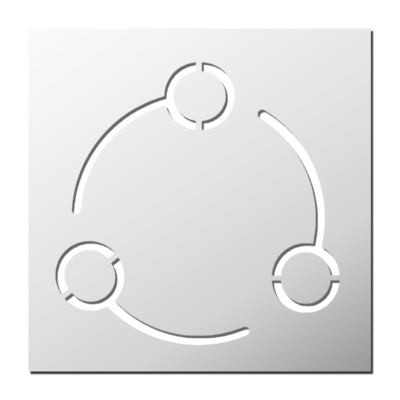 Pochoir Rotation de cercles