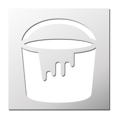 Pochoir Pot de peinture