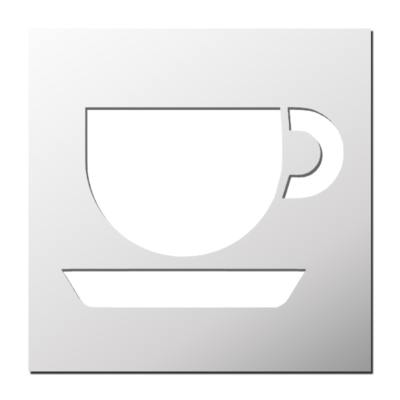 Pochoir Tasse