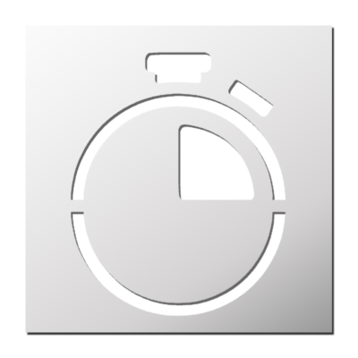 Pochoir Chronomètre