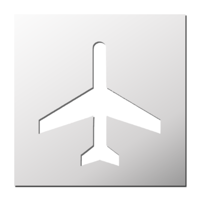 Pochoir Aéroport