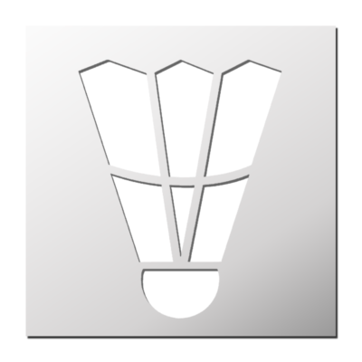 Pochoir Badminton