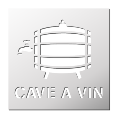 Pochoir Cave à vin