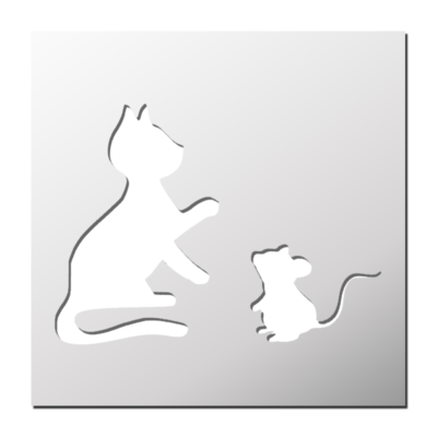 Pochoir Chat & Souris