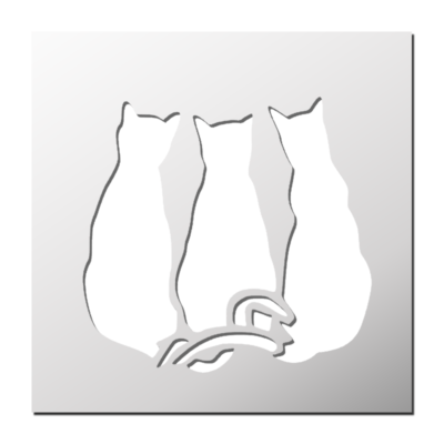 Pochoir Chats