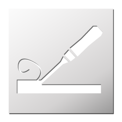 Pochoir Ciseau à bois