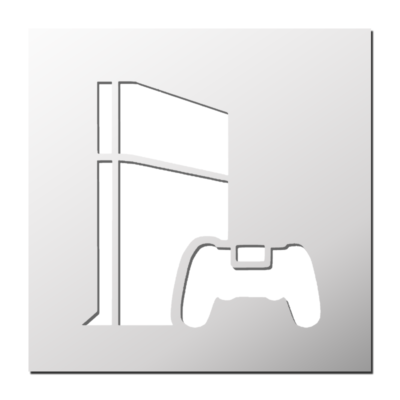 Pochoir Console de Jeux