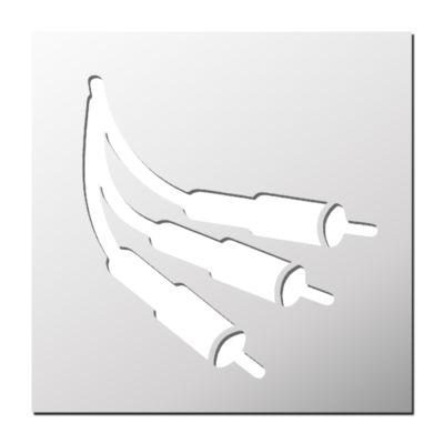 Pochoir Cordon de Musique