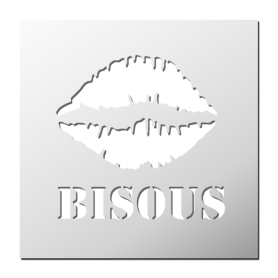 Pochoir BISOUS