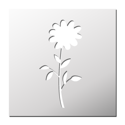 Pochoir Fleur