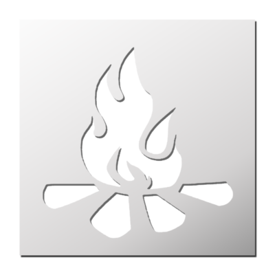 Pochoir Feu