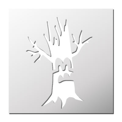 Pochoir Arbre hantée