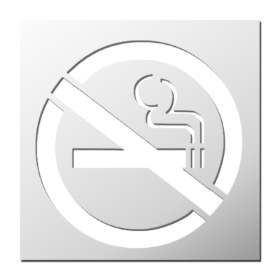 Pochoir Interdiction de fumer