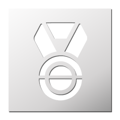 Pochoir Médaille