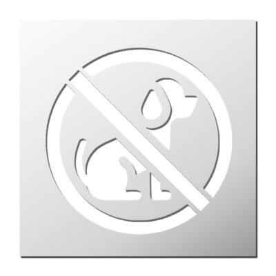 Pochoir Chien Interdit