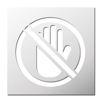 Pochoir Panneau STOP