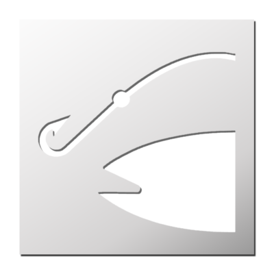 Pochoir Pêche