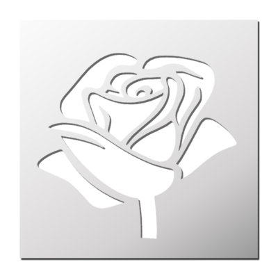 Pochoir Rose