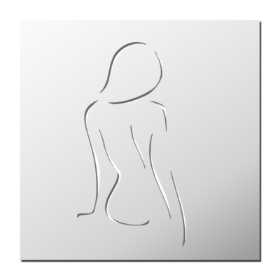 Pochoir Silhouette d&rsquo;une Femme