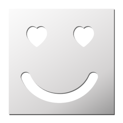 Pochoir Smiley Coeur