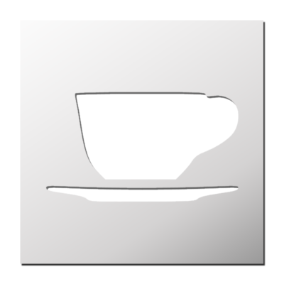 Pochoir Tasse