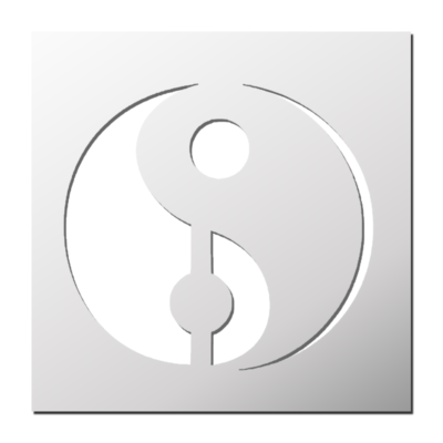 Pochoir Ying et Yang