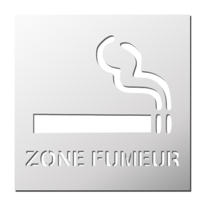 Pochoir Zone Fumeur