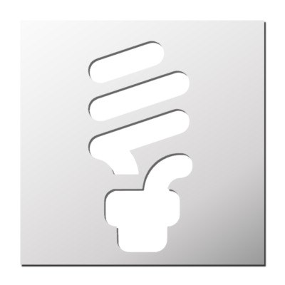 Pochoir Ampoule