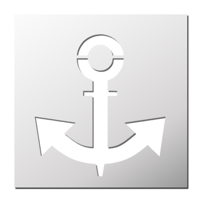 Pochoir Ancre de Bateau