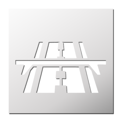 Pochoir Autoroute