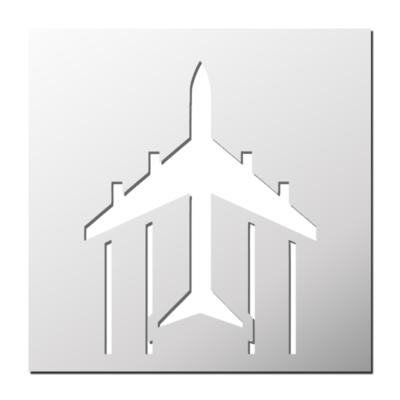 Pochoir Avion