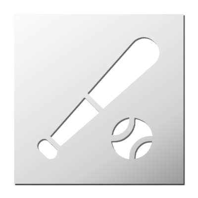 Pochoir Baseball