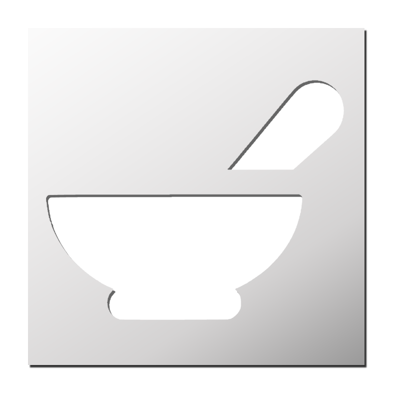 Pochoir Bol de cuisine Pochoir Bol de cuisine