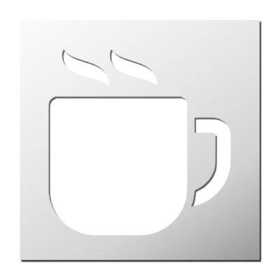 Pochoir Café chaud