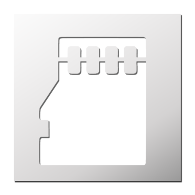 Pochoir Carte Mémoire