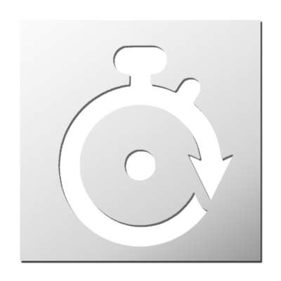 Pochoir Chronomètre