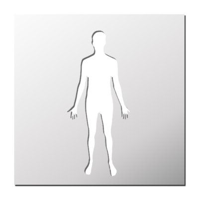 Pochoir Corps Humain