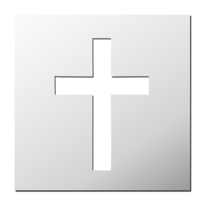 Pochoir Croix Christianisme