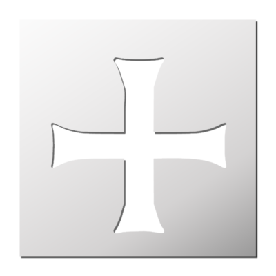 Pochoir Croix Ordre des Templiers
