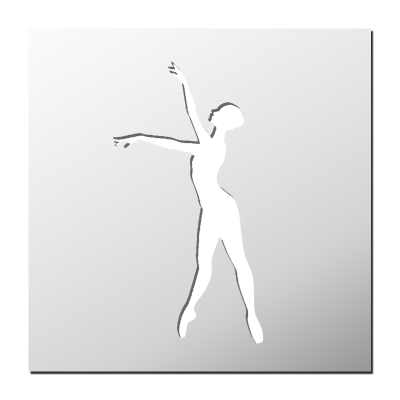 Pochoir Danseuse