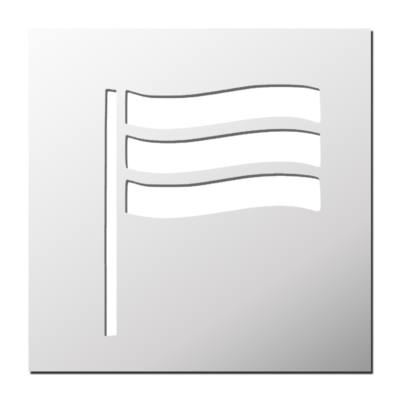 Pochoir Drapeau