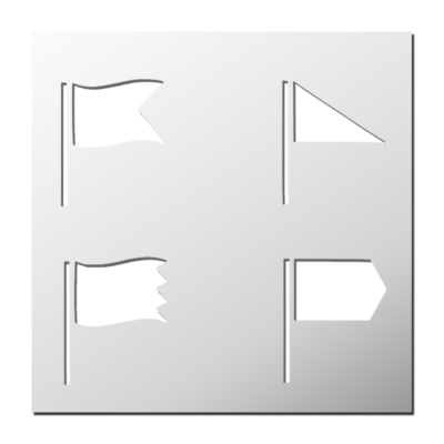 Pochoir Drapeaux