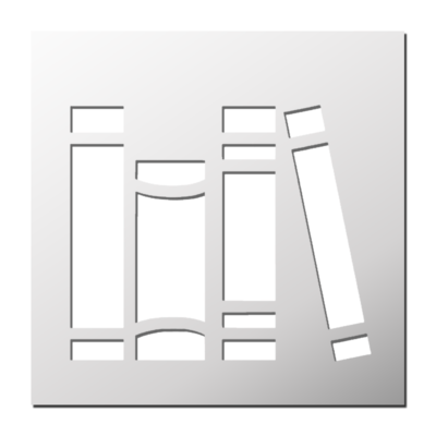 Pochoir déco Livres
