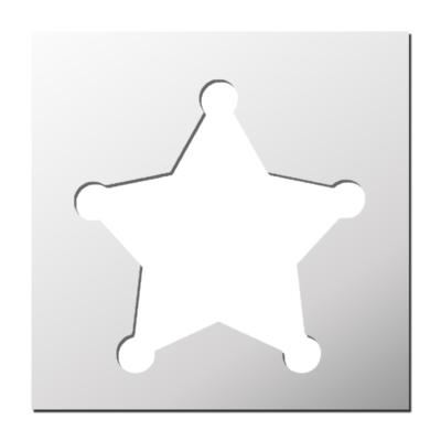 Pochoir Etoile de Sheriff